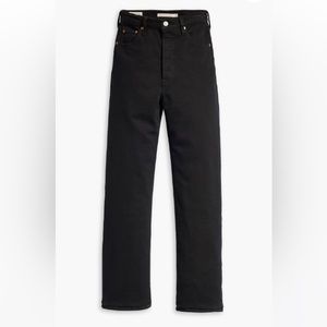 Levi’s Ribcage Straight Leg Ankle - Black